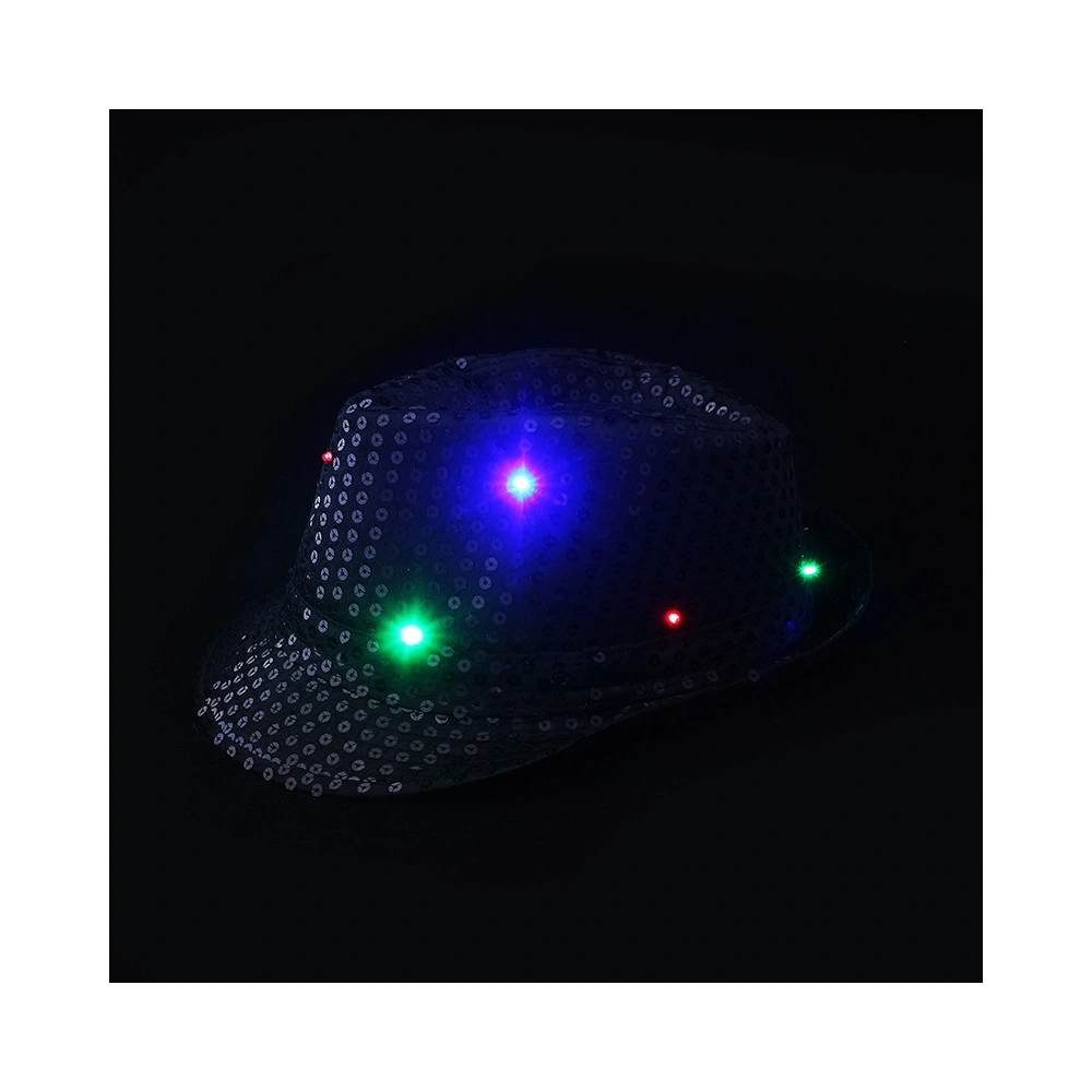 Disco klobouk černý s LED světlem