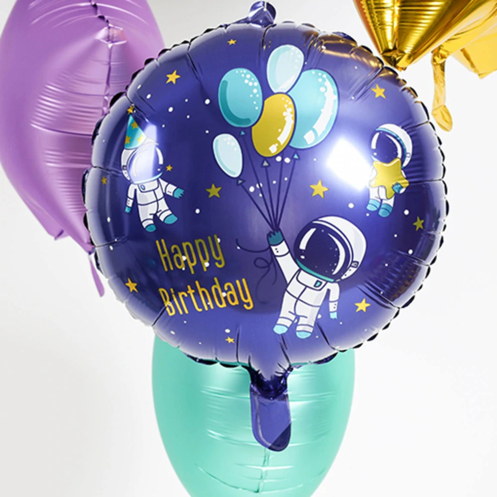 Fóliový balónek Vesmír - Happy Birthday - 45 cm