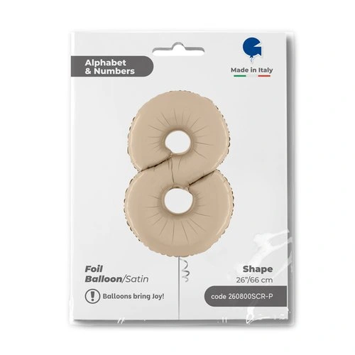 Číslice 8 krémová (66cm,26")