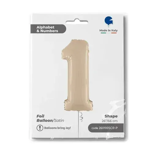 Číslice 1 krémová (66cm,26")