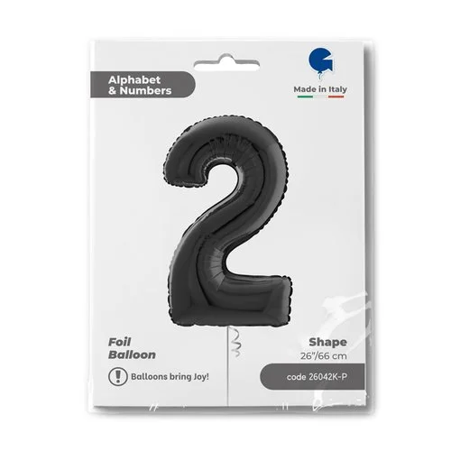 Číslice 2 černá (66cm,26")