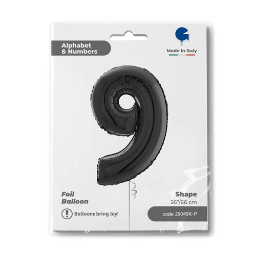 Číslice 9 černá (66cm,26")