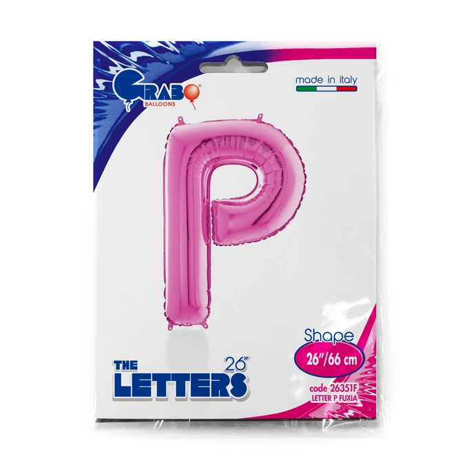 Písmeno růžové P (66cm,26")