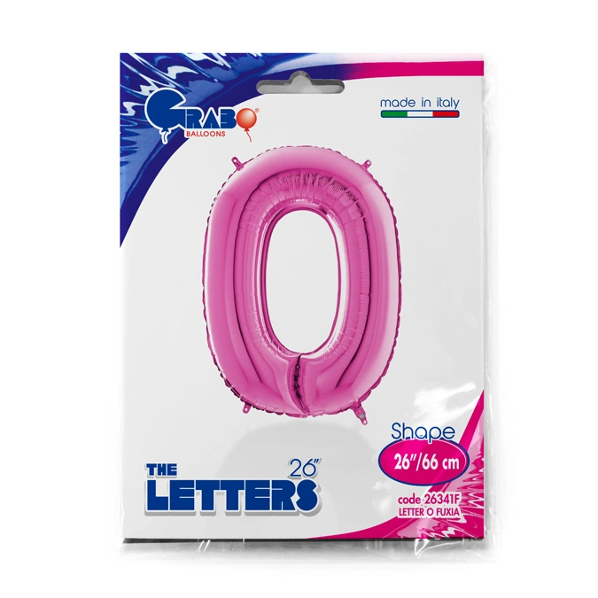 Písmeno růžové O (66cm,26")