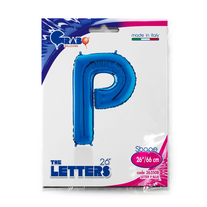 Písmeno modré P (66cm,26")