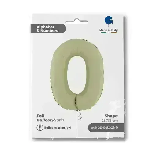 Fóliová číslice - olivová 3 - 102 cm