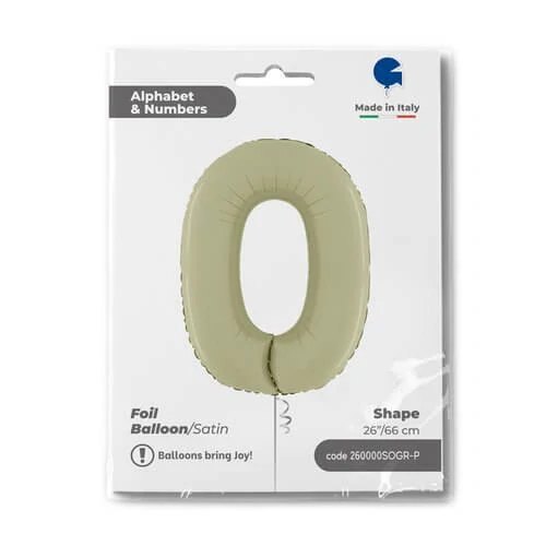 Číslice 0 olivová (66cm,26")