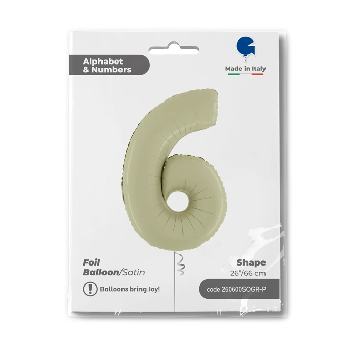 Číslice 6 olivová (66cm,26")