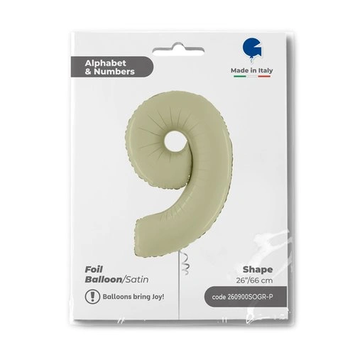 Číslice 9 olivová (66cm,26")