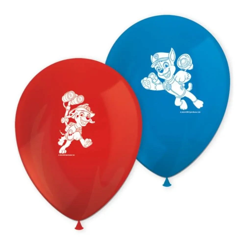 Latexové balónky Tlapková Patrola - 28 cm - 8 ks