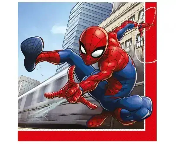 Papírové party ubrousky Spiderman - Crime Fighter 20 ks