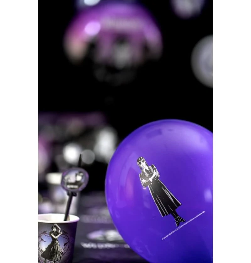 Latexové balonky Wednesday 6ks