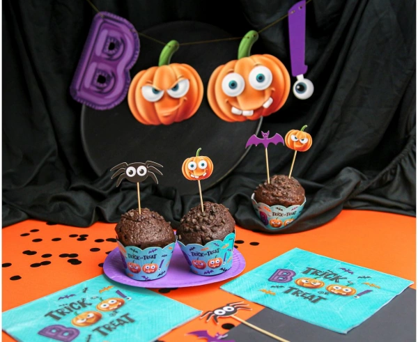 Papírová girlanda Halloween - Trick or treat - Boo 150 cm
