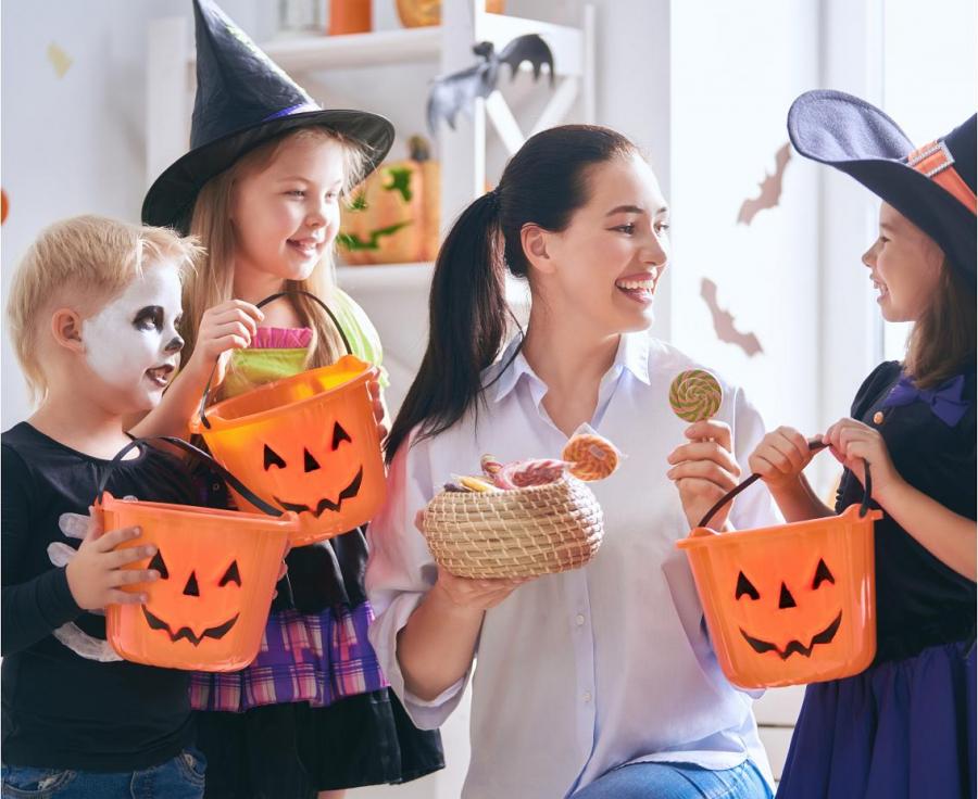 Halloween - malý kyblík na koledu dýně