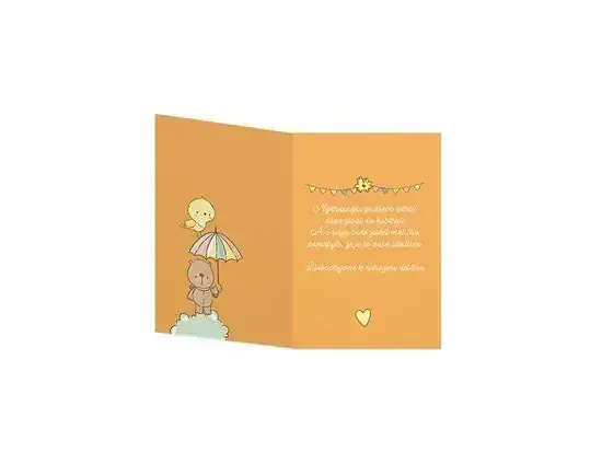 Přání k narození miminka Zajíček