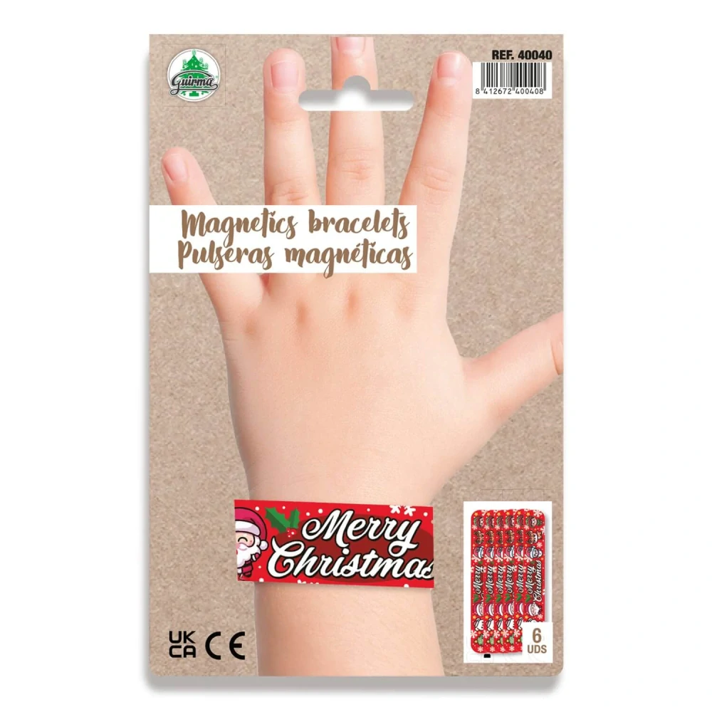 Magnetické náramky Merry Christmas 6 ks