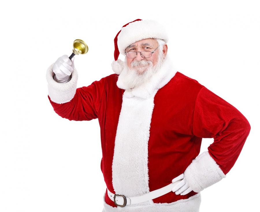 Vánoční Santův zvonek - zlatý