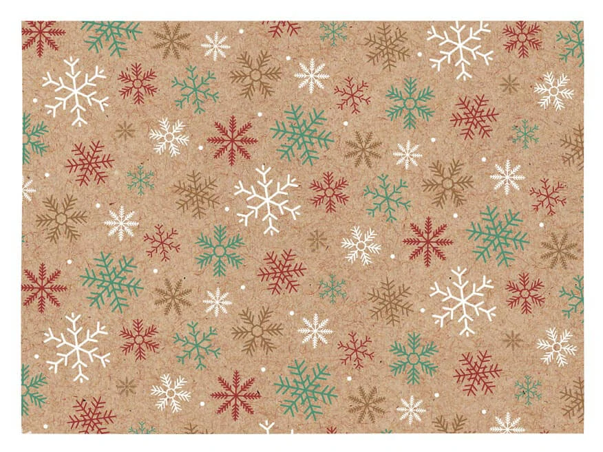 Balící papír kraft Vánoce - mix 