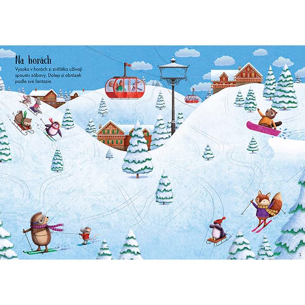 Moje první samolepkování - Třpytivé Vánoce