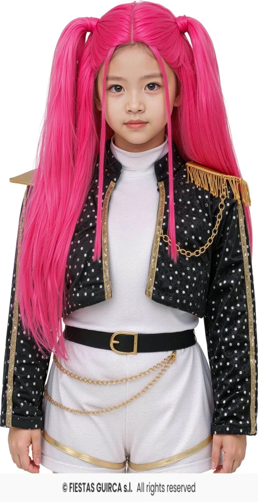 Paruka K-pop růžová Mira