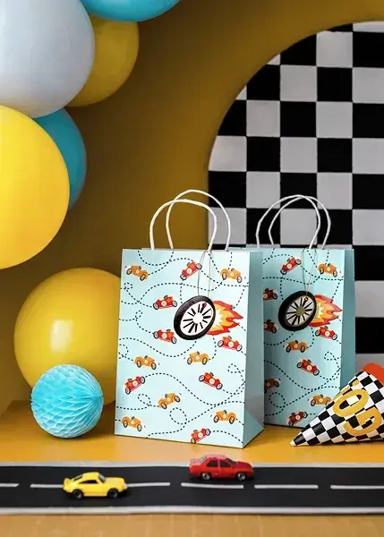 Dárková taška velká Závodní auta