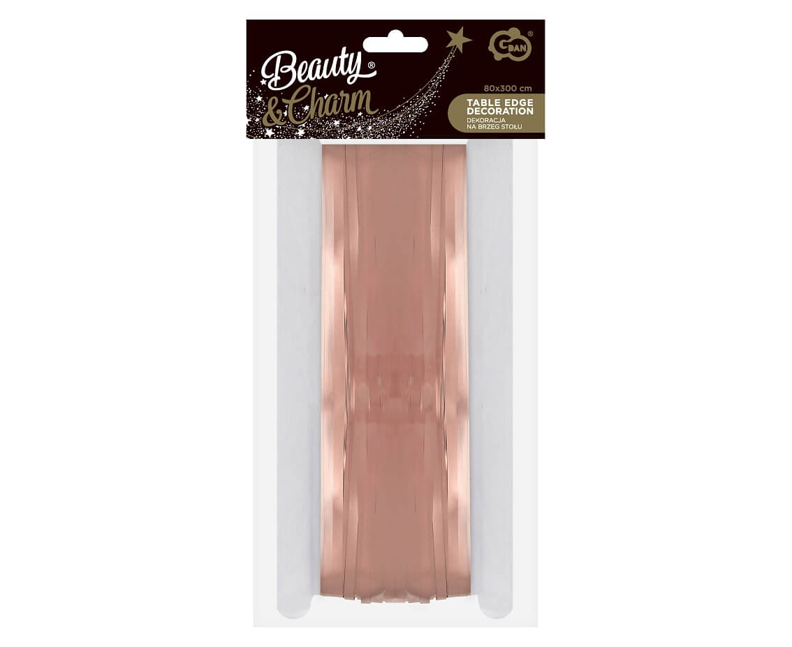 Dekorace okraje stolu Rosegold střapce