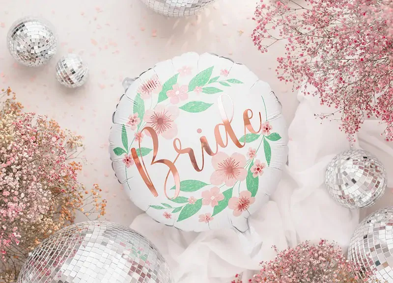 Fóliový balónek srdce Bride Squad 