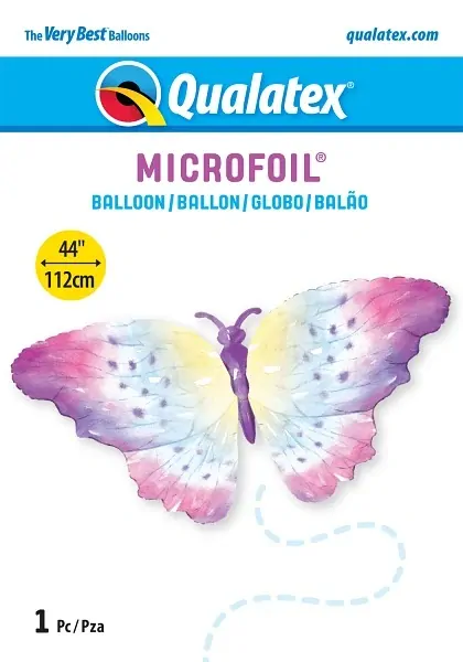 Fóliový balónek Duhový motýl 63 cm