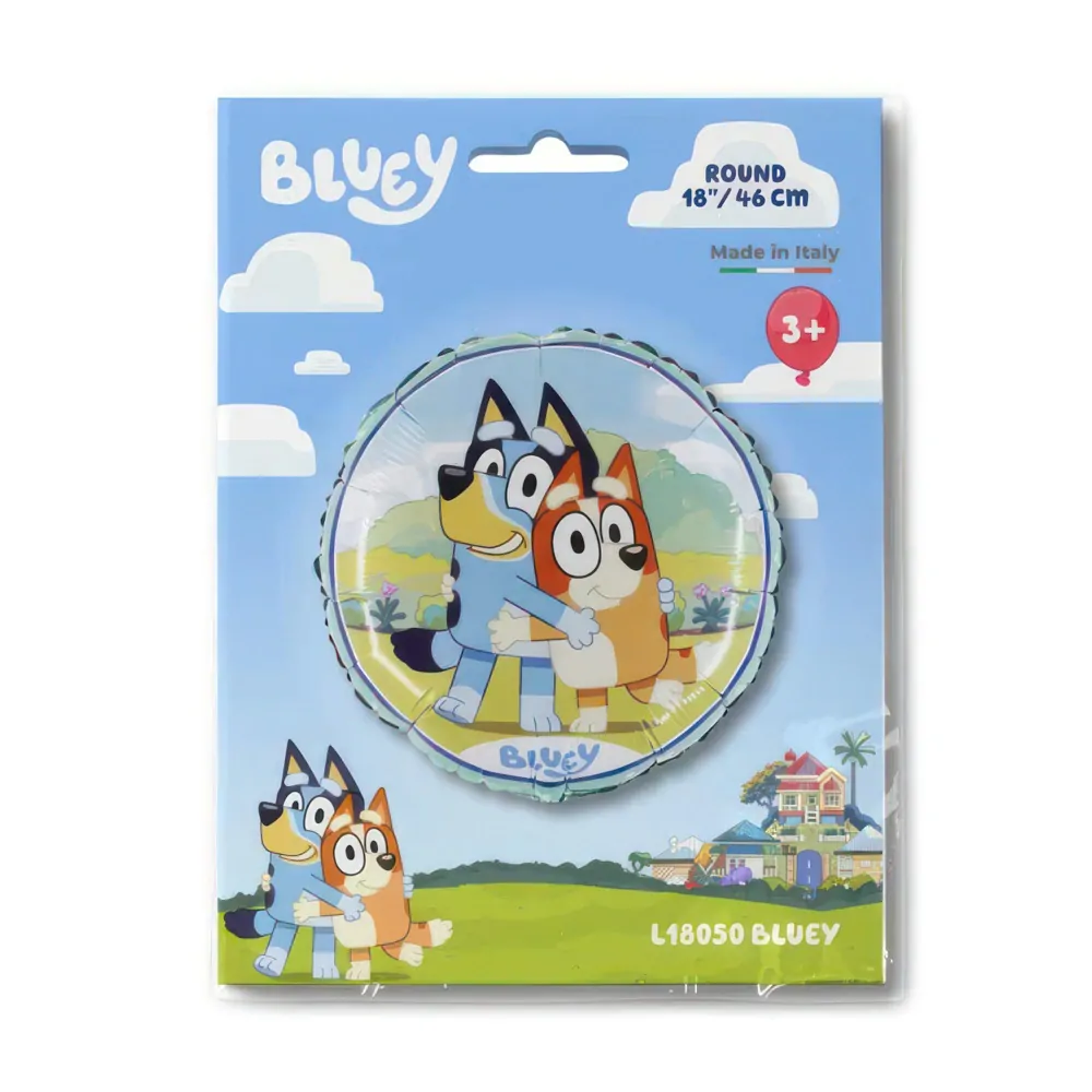 Foliový balonek Bluey a Bingo objetí 46 cm