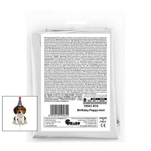 Fóliový balónek MINI narozeninové štěně 35cm
