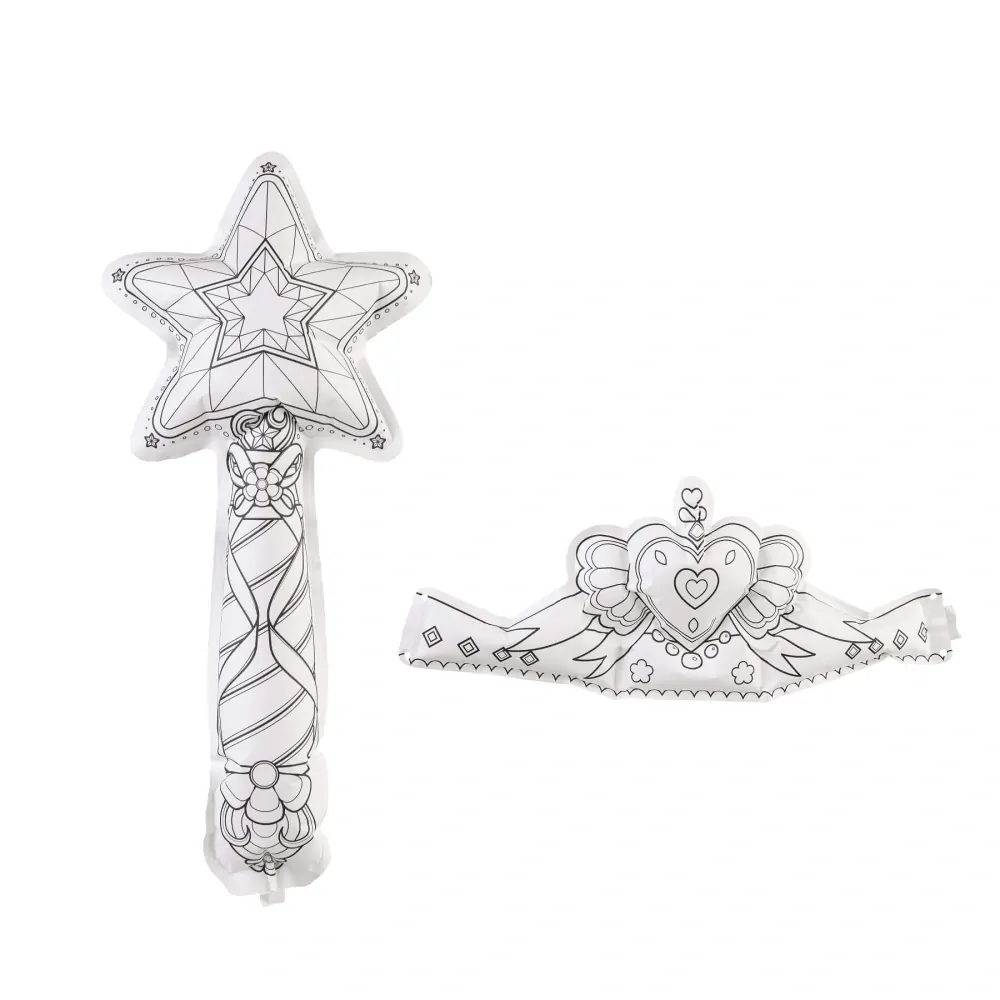 Nafukovací omalovánky box Princeznovská sada 2ks