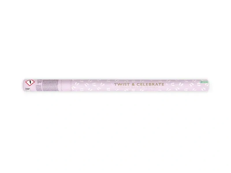 Vystřelovací konfety bílí motýli 80 cm