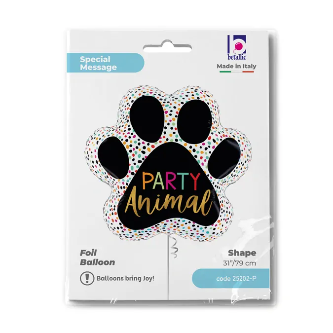 Foliový balónek Tlapka Party Animal 79 cm