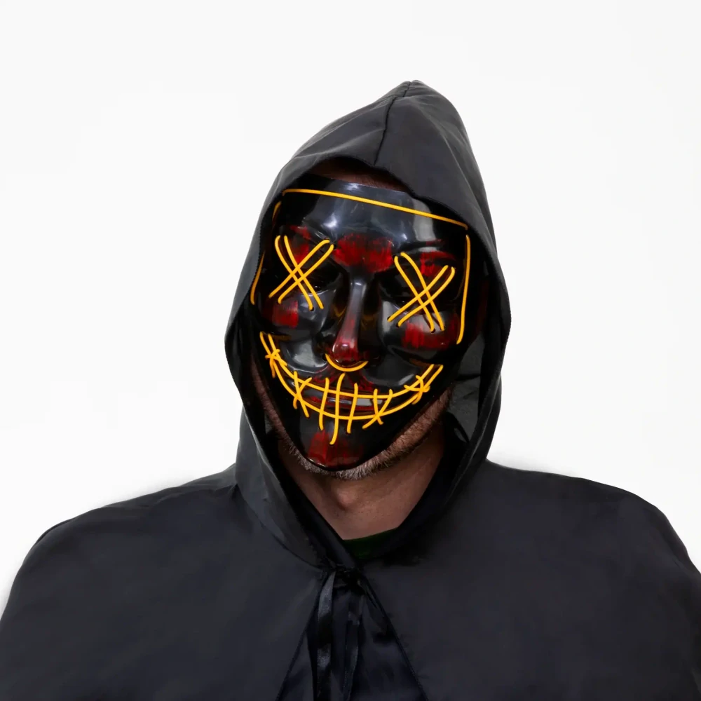 Halloweenská LED maska Purge