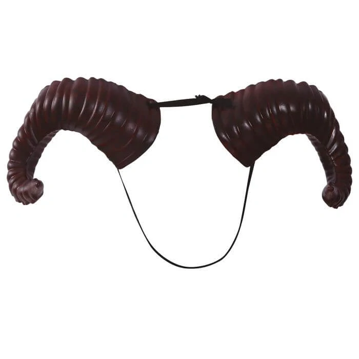 Plastové čertovské rohy zahnuté 37 cm