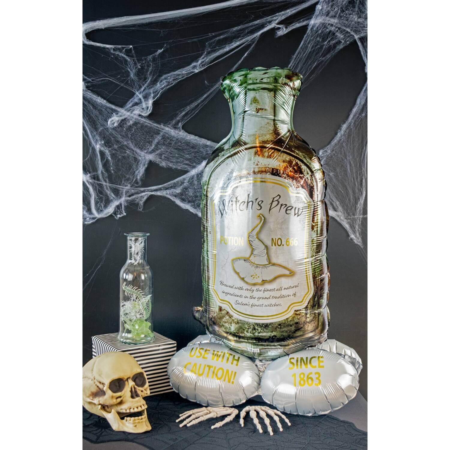 Stojící foliový balonek Láhev čarodějského lektvaru 95 x 85 cm