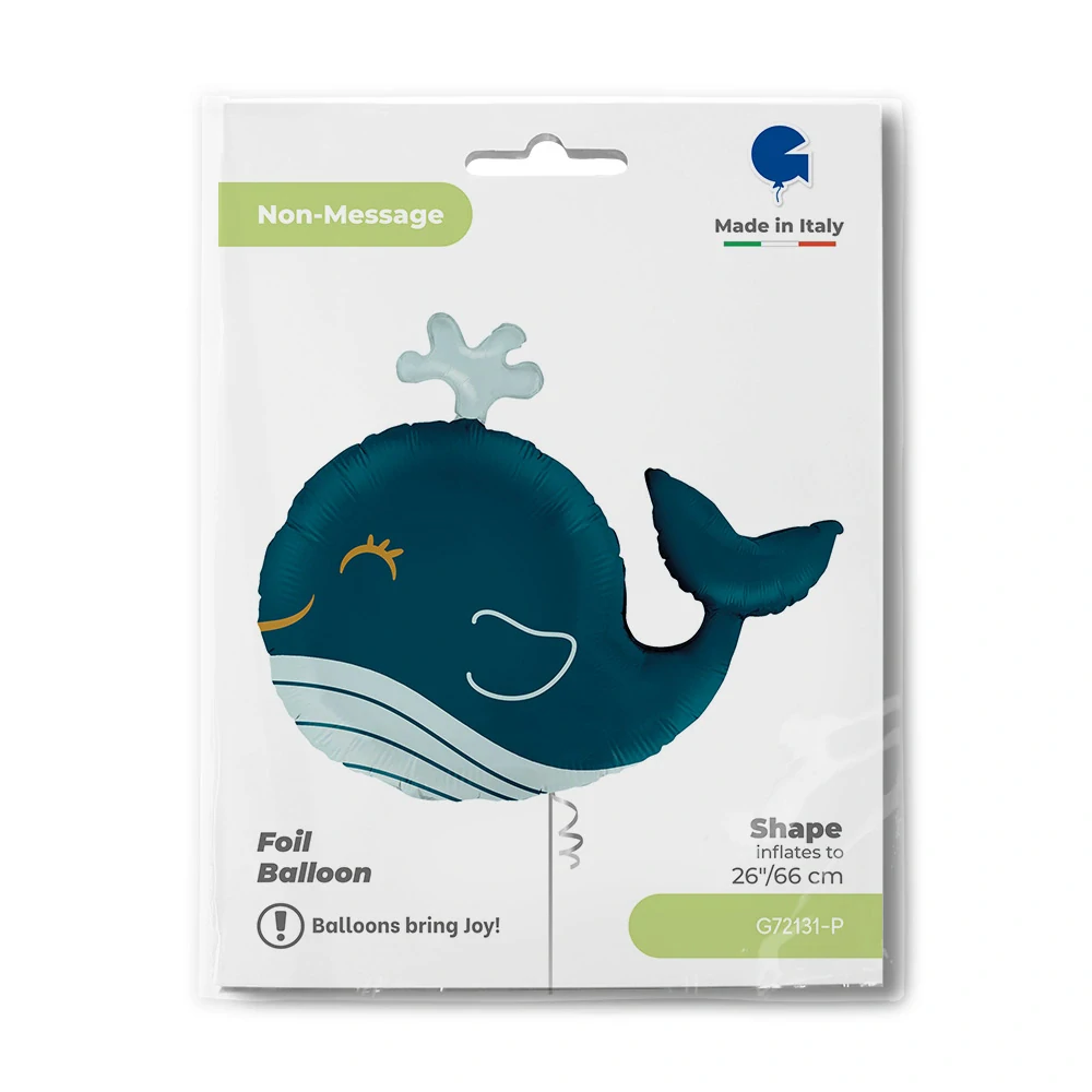 Foliový balonek Velryba 66 cm