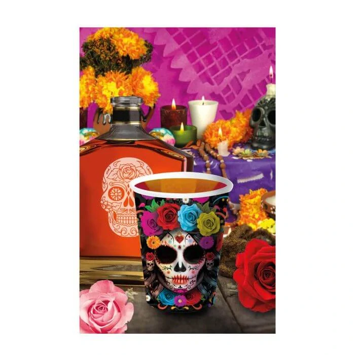 Papírové kelímky Day of the Dead 6 ks