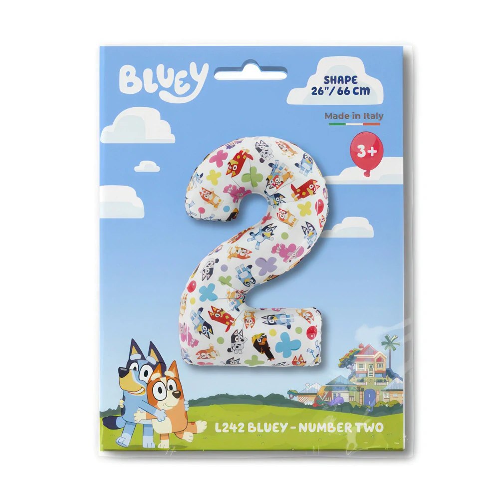 Foliová číslice - Bluey 2 - 66 cm