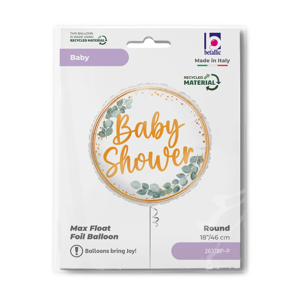 Fóliový balónek Kruh Baby Shower 46 cm