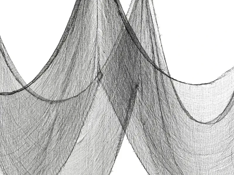 Pavučina černá 0,72 x 9,8 m