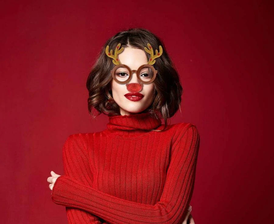 Brýle Vánoční - Sob s nosem