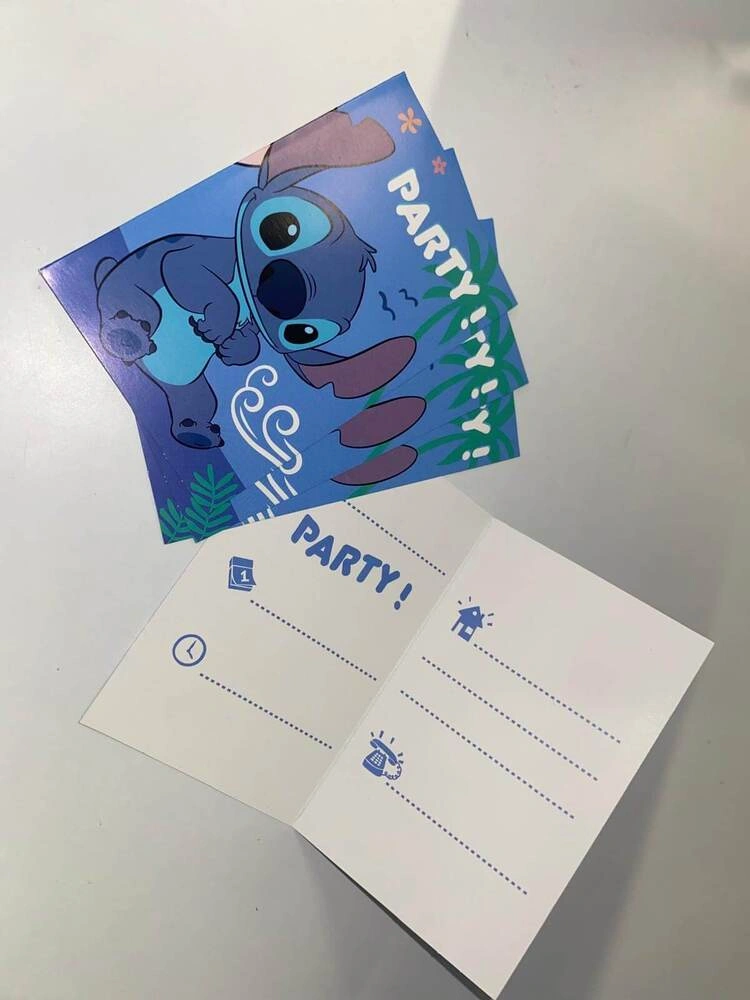Party pozvánky Stitch 6 ks