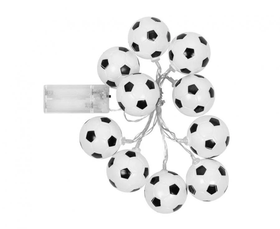 LED řetěz fotbalové míče 140 cm