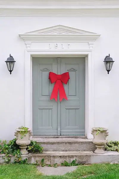 Papírová dekorace XXL Červená mašle DIY 55 × 71 cm