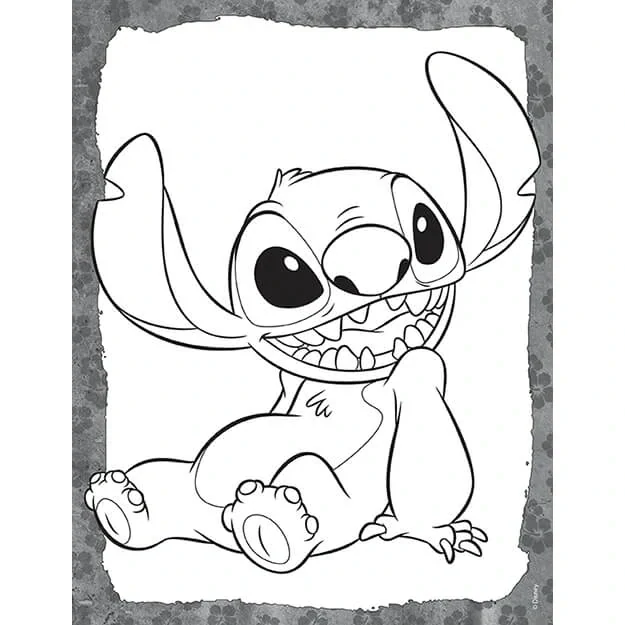 Samolepky s omalovánkami Lilo a Stitch 100ks