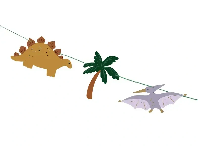 Narozeninový nápis Happy Birthday - Dinosauři