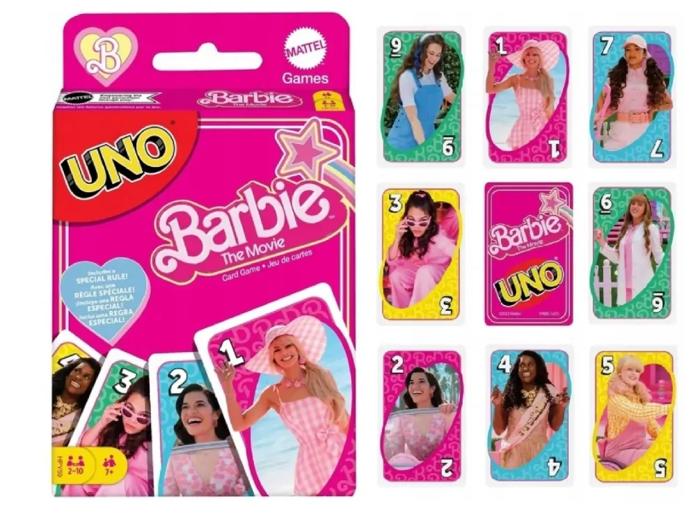 Uno karty Barbie
