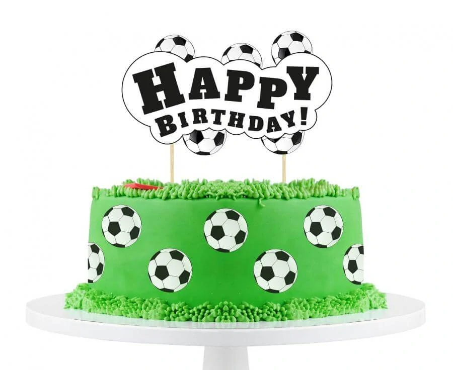 Zápich do dortu fotbal - Happy Birthday