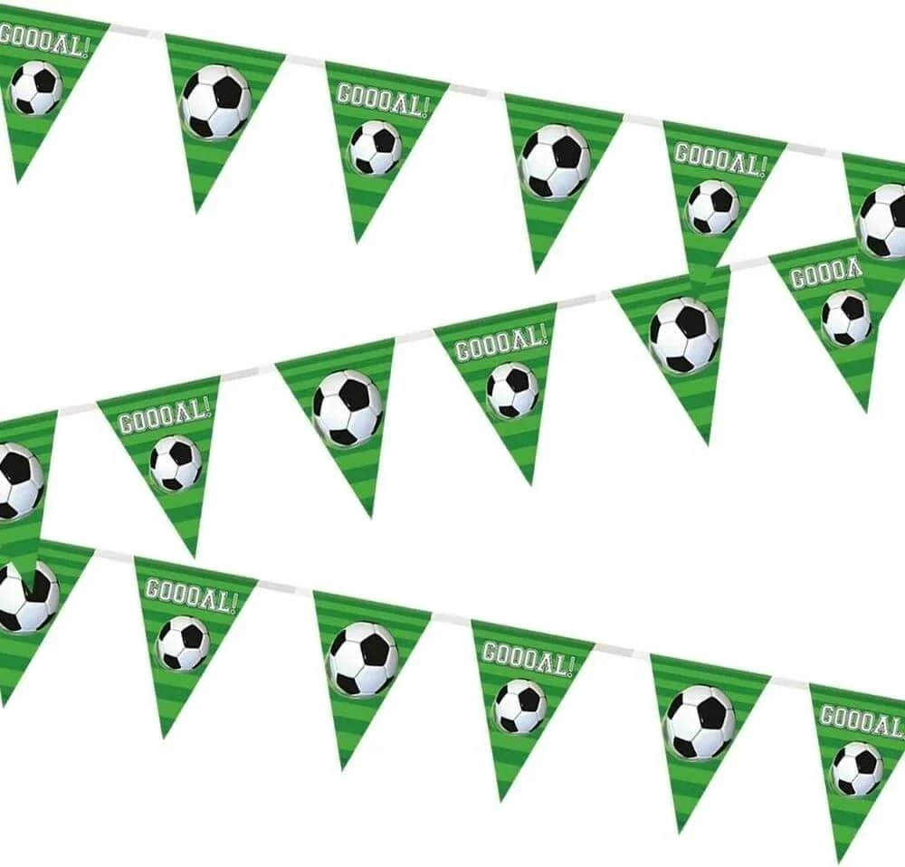 Vlaječková girlanda 3D Fotbal - Goal 365 cm
